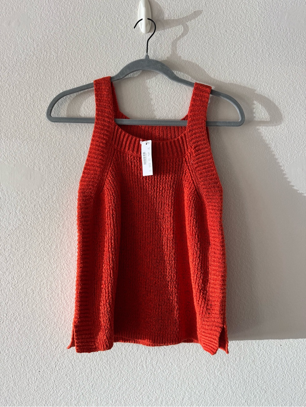 Red Knit Tank Top - j. Crew